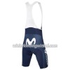 Fietsbroek Kort met Bretels 2018 Movistar Team N001